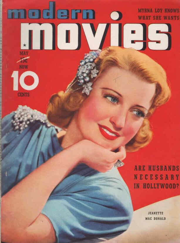 MODERN MOVIES (BILBARA) magazine side cover May 1939
