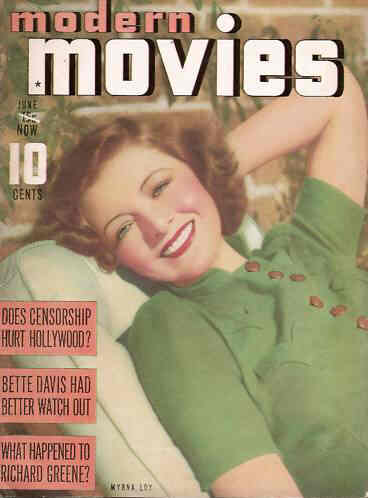 MODERN MOVIES (BILBARA) magazine side cover June 1939
