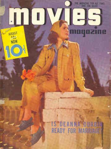 MODERN MOVIES (Ideal) magazine side cover August 1939