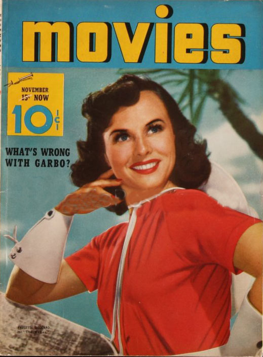 MODERN MOVIES (Ideal) magazine side cover November 1939