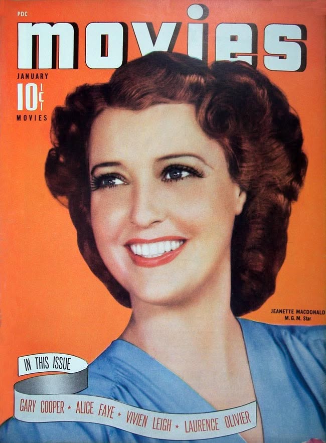 MODERN MOVIES (Ideal) magazine side cover January 1941