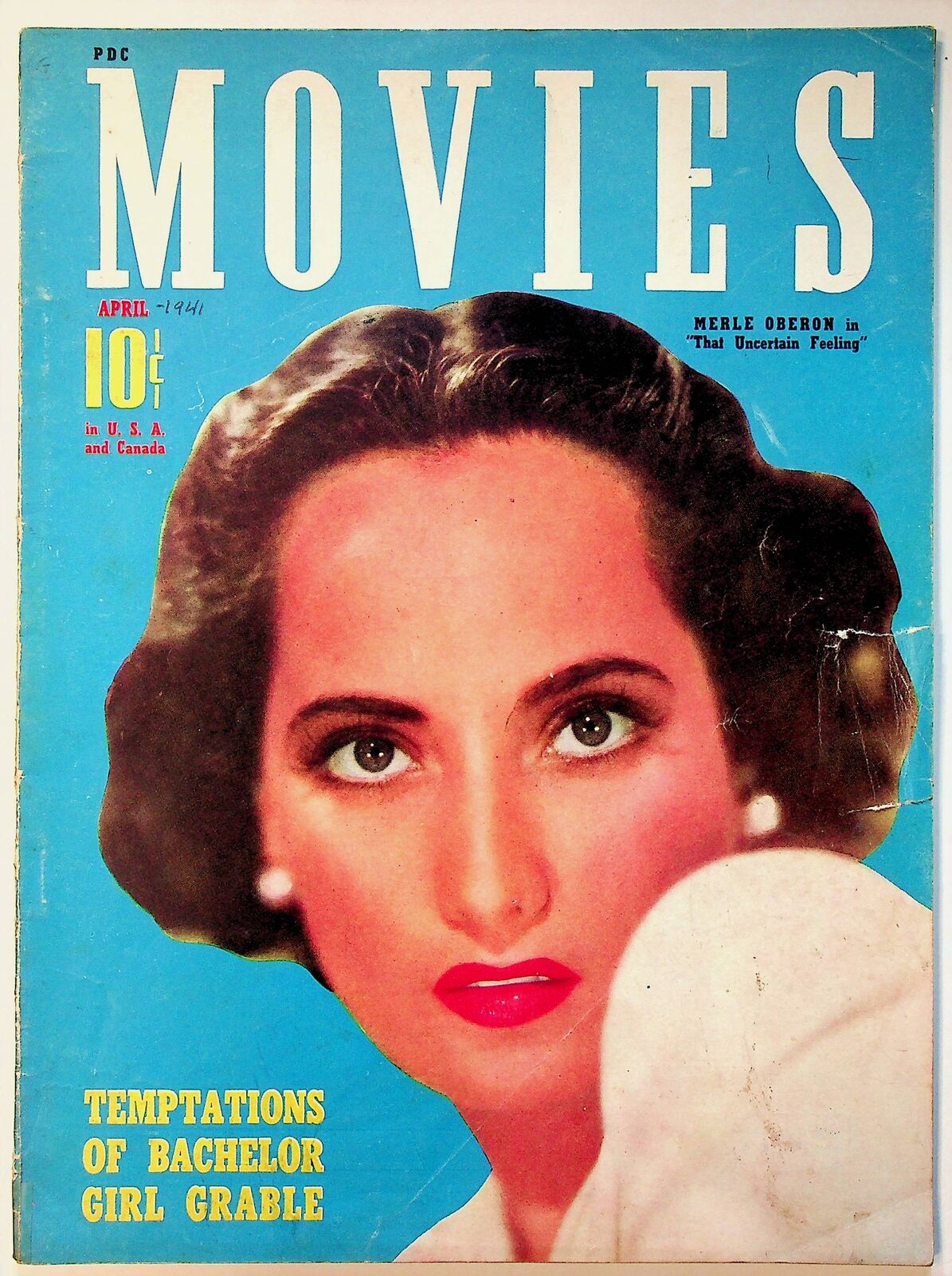 MODERN MOVIES (Ideal) magazine side cover April 1941