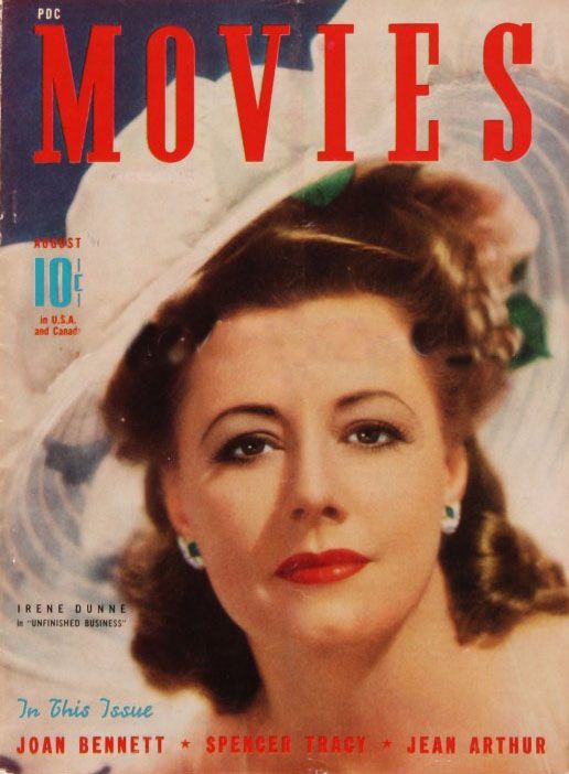 MODERN MOVIES (Ideal) magazine side cover August 1941