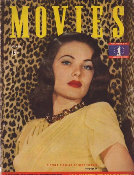 MODERN MOVIES (Ideal) magazine side cover September 1942