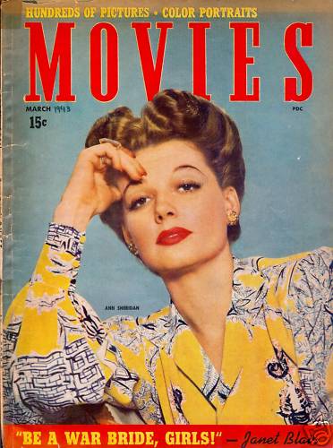 MODERN MOVIES (Ideal) magazine side cover March 1943