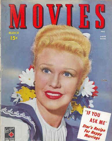 MODERN MOVIES (Ideal) magazine side cover March 1944