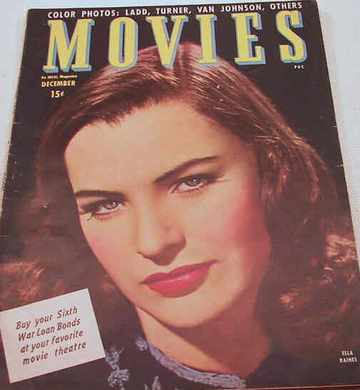 MODERN MOVIES (Ideal) magazine side cover December 1944