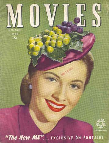 MODERN MOVIES (Ideal) magazine side cover June 1945