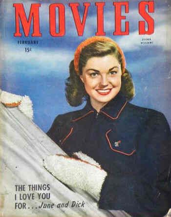 MODERN MOVIES (Ideal) magazine side cover February 1947