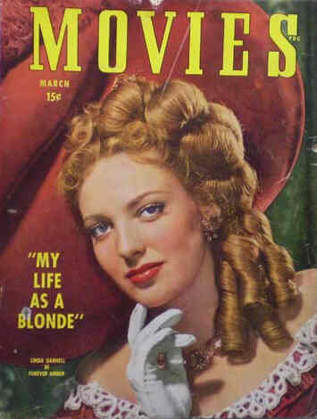 MODERN MOVIES (Ideal) magazine side cover March 1947