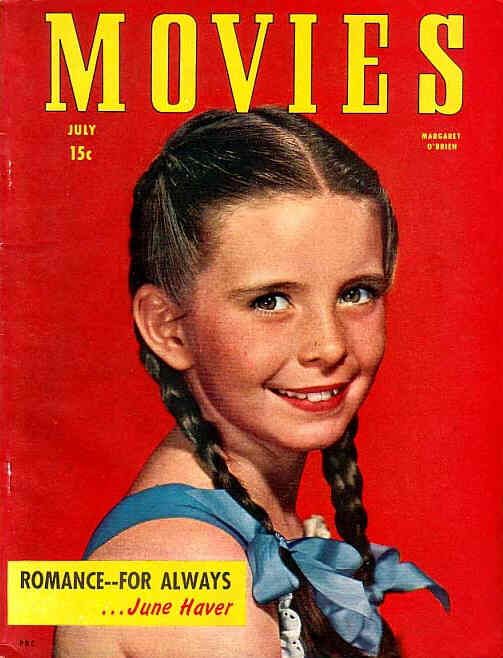 MODERN MOVIES (Ideal) magazine side cover July 1947