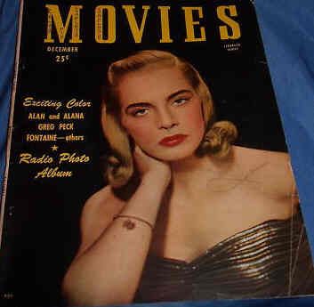 MODERN MOVIES (Ideal) magazine side cover December 1947