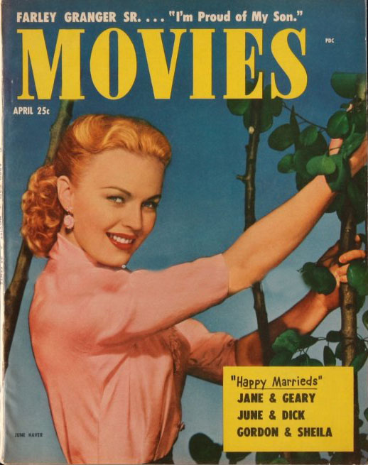 MODERN MOVIES (Ideal) magazine side cover April 1951