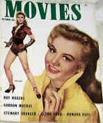 MODERN MOVIES (Ideal) magazine side cover October 1951