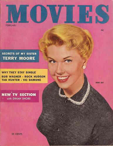 MODERN MOVIES (Ideal) magazine side cover February 1954