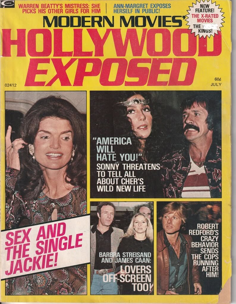 MODERN MOVIES magazine side cover  July 1975