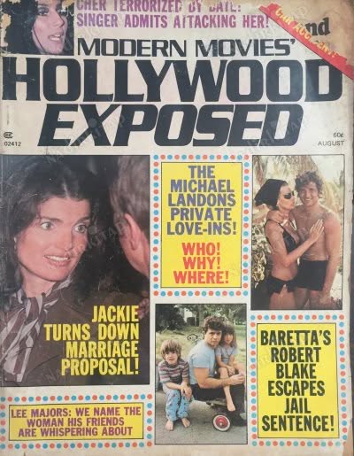 MODERN MOVIES magazine side cover  August 1975