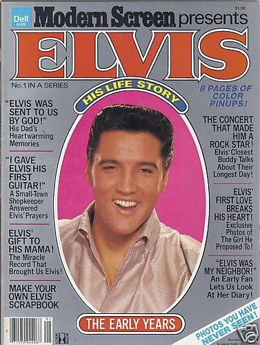 MODERN SCREEN PRESENTS ELVIS magazine side cover Issue 1  1979