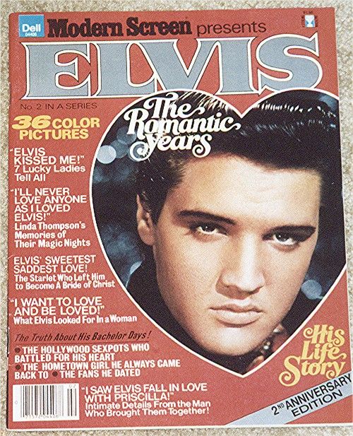 MODERN SCREEN PRESENTS ELVIS magazine side cover Issue 2  1979