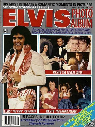 MODERN SCREEN PRESENTS ELVIS magazine side cover Issue 5  1980