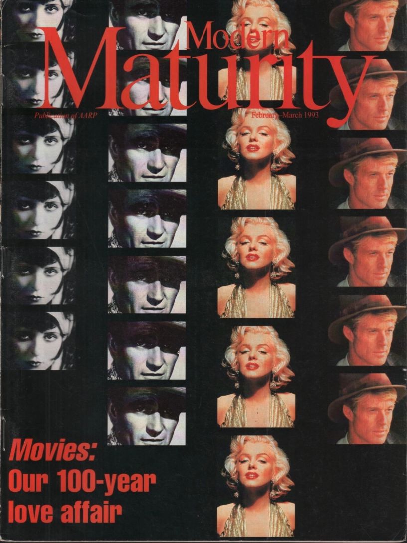 MODERN MATURITY magazine side cover  February/March 1993