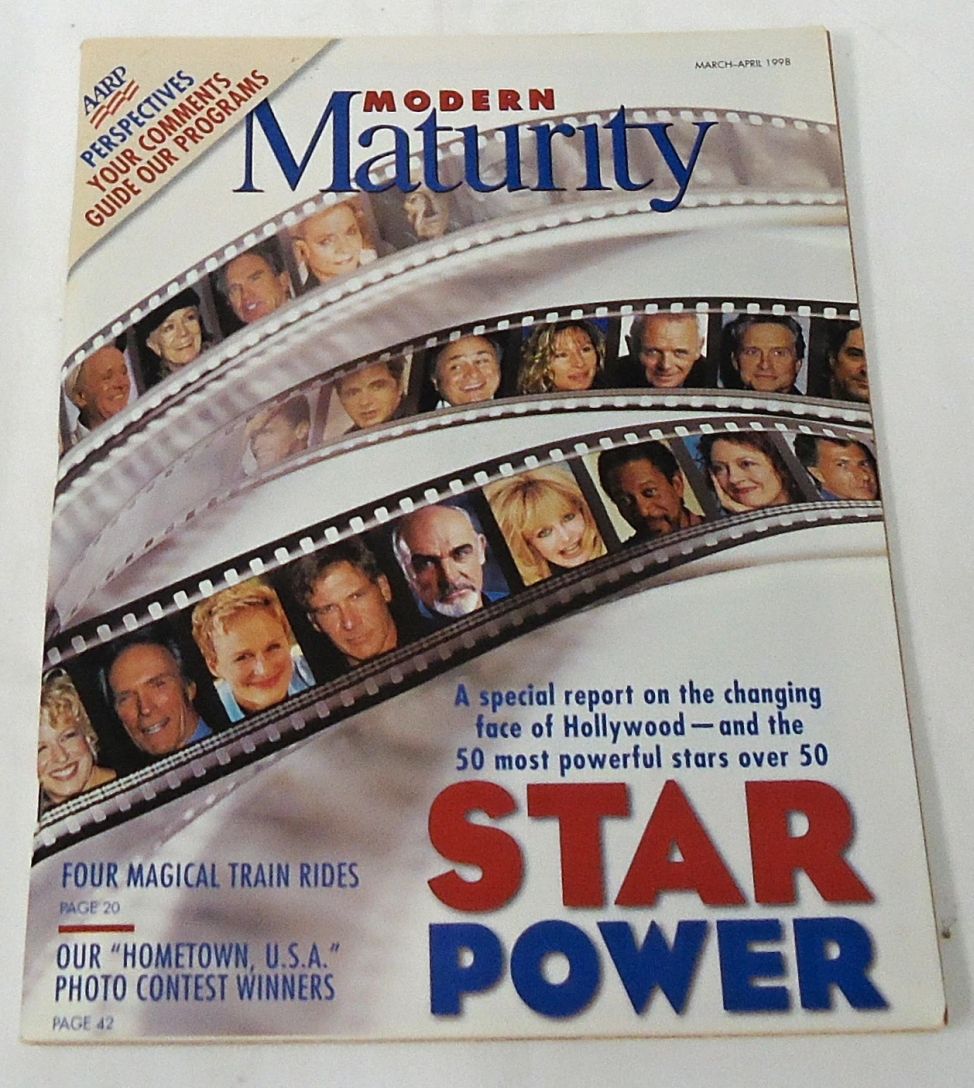 MODERN MATURITY magazine side cover  March/April 1998