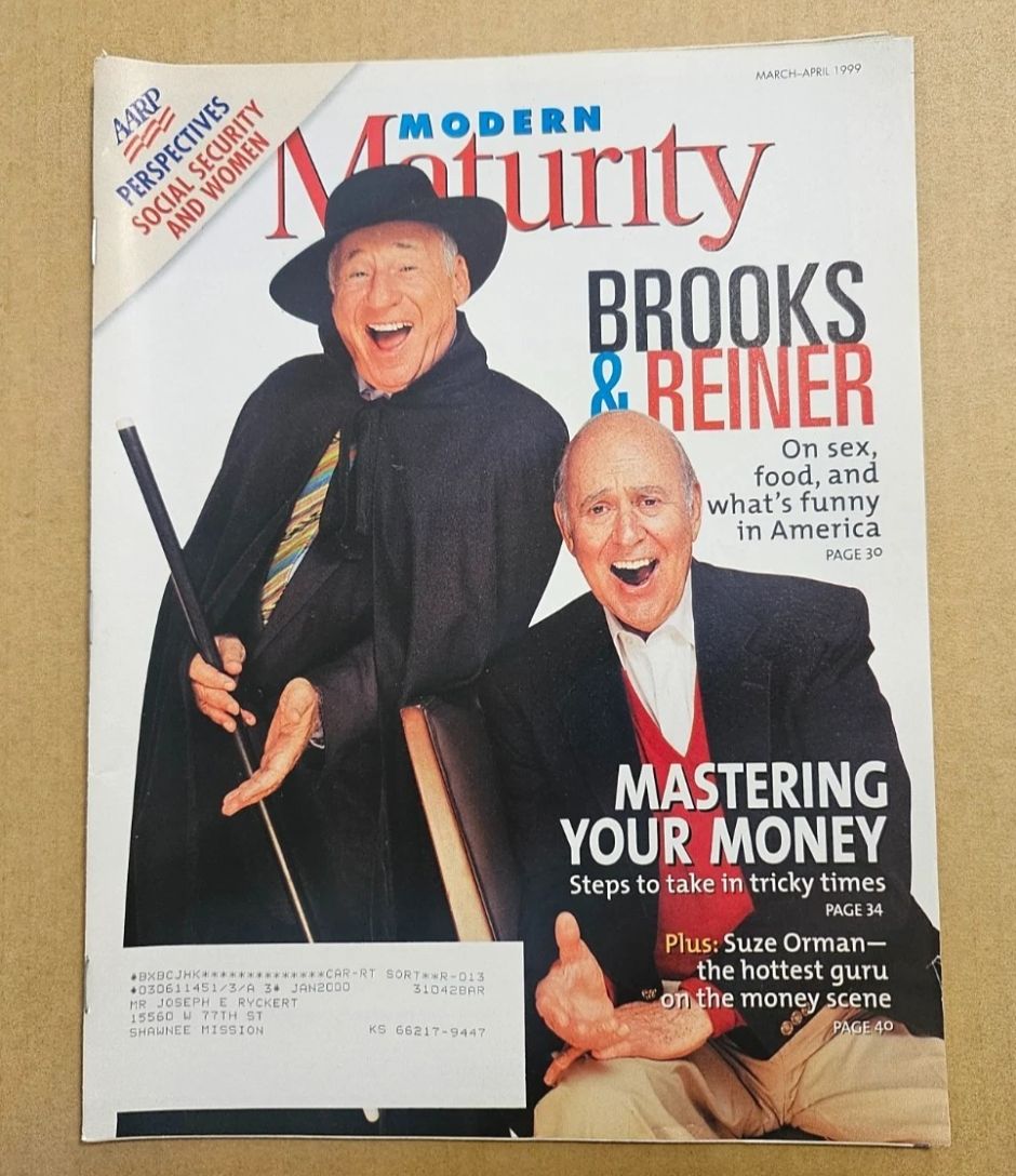 MODERN MATURITY magazine side cover  March/April 1999