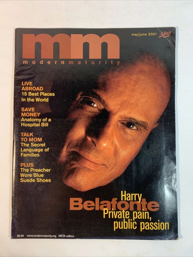 MODERN MATURITY magazine side cover  May/June 2001