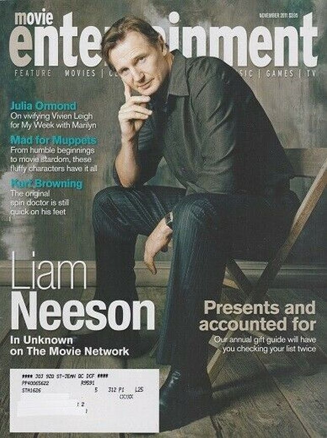 MOVIE ENTERTAINMENT magazine side cover  November 2011