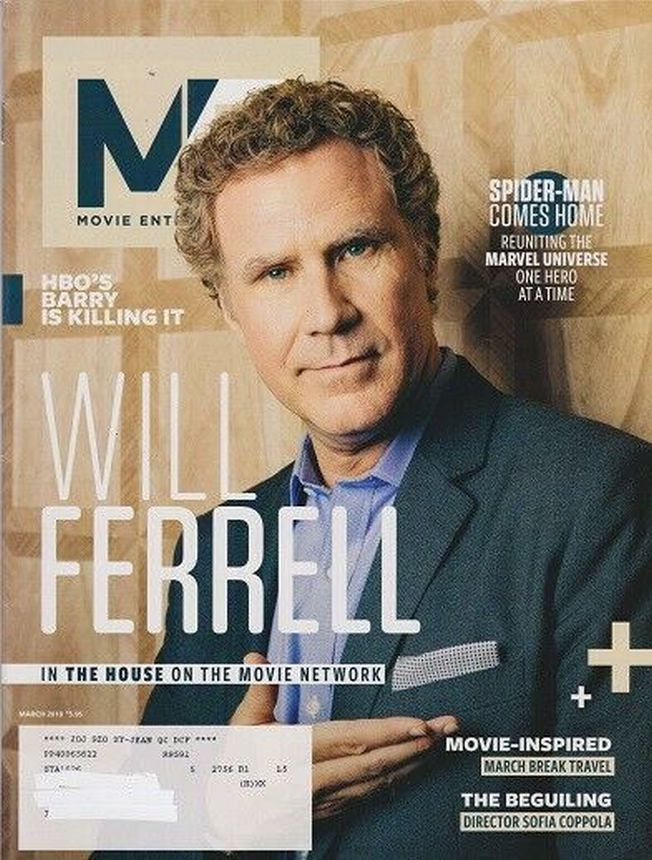 MOVIE ENTERTAINMENT magazine side cover  March 2018