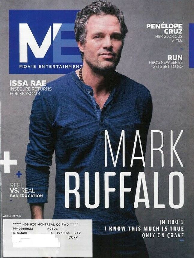 MOVIE ENTERTAINMENT magazine side cover  April 2020
