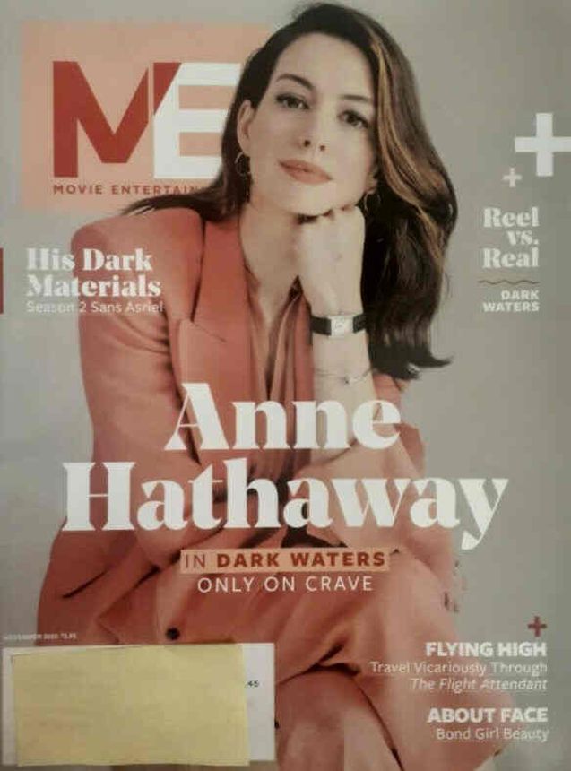 MOVIE ENTERTAINMENT magazine side cover  November 2020
