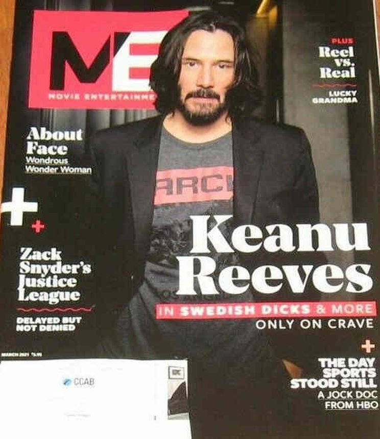 MOVIE ENTERTAINMENT magazine side cover  March 2021