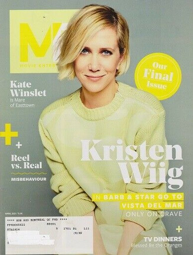 MOVIE ENTERTAINMENT magazine side cover  April 2021