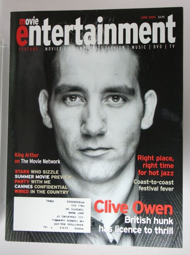 MOVIE ENTERTAINMENT magazine side cover  June 2005