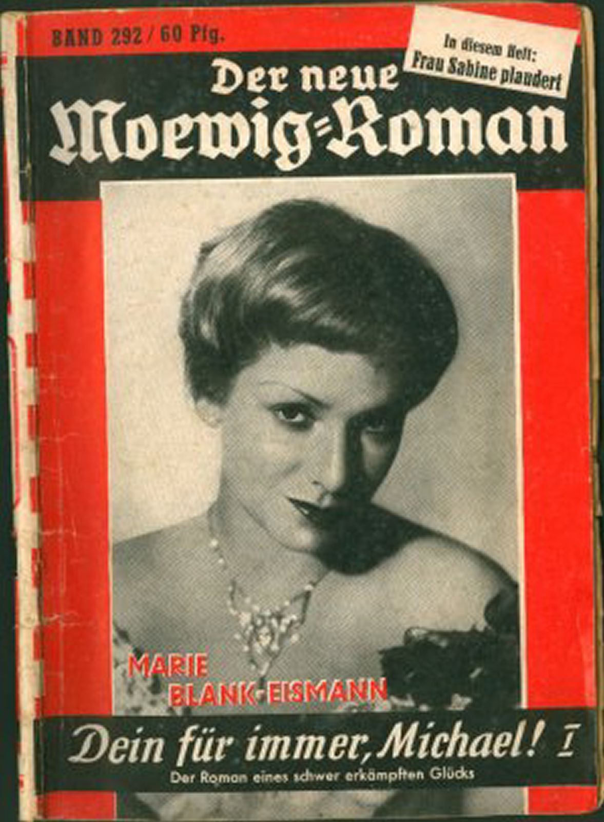 DER NEUE MOEWIG-ROMAN magazine side cover Issue 292   