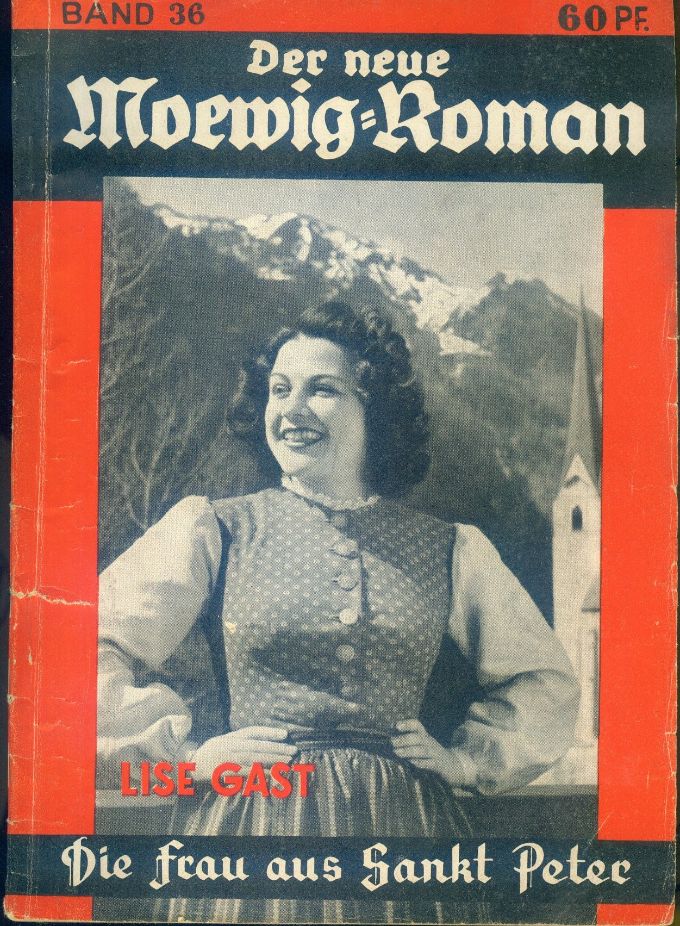 DER NEUE MOEWIG-ROMAN magazine side cover Issue 36  1951