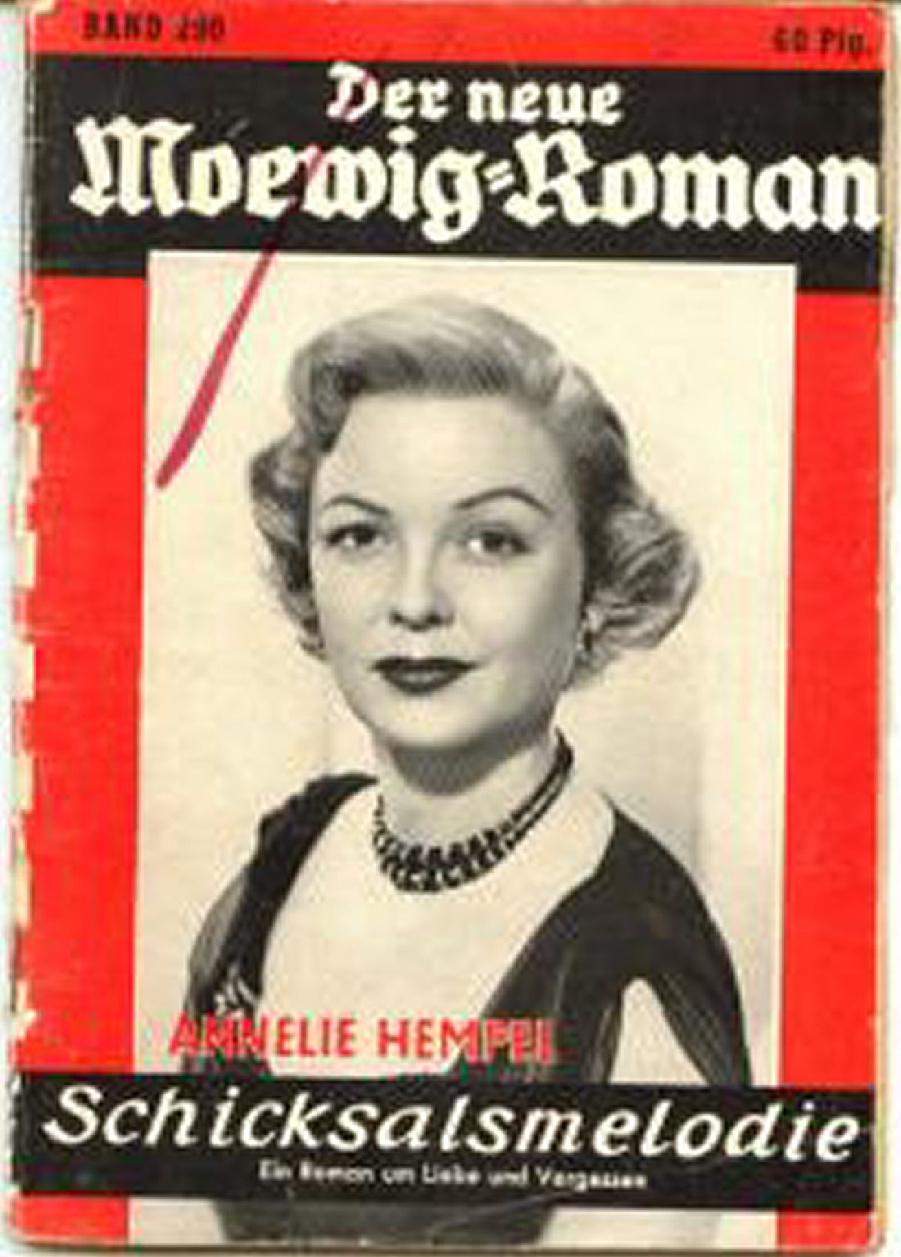 DER NEUE MOEWIG-ROMAN magazine side cover Issue 290   1956