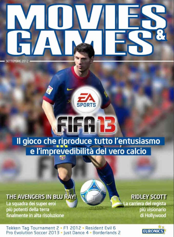 MOVIES AND GAMES magazine side cover September 2012