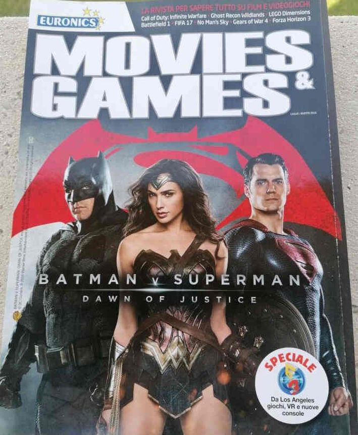 MOVIES AND GAMES magazine side cover  July/August 2016