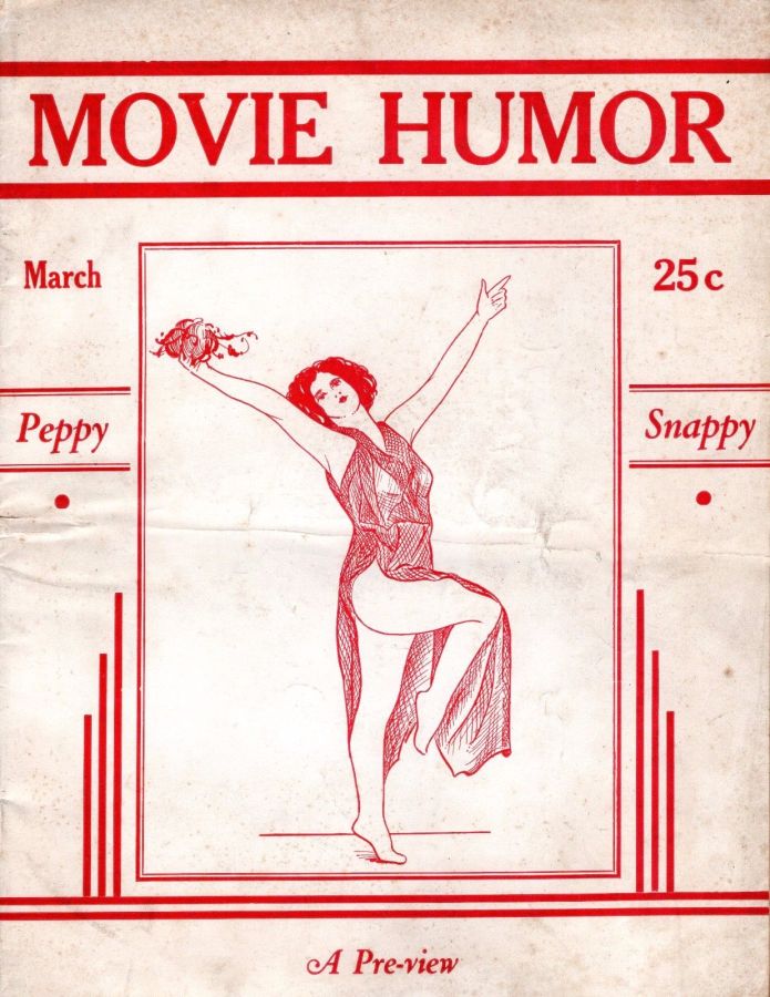 MOVIE HUMOR magazine side cover  March 1934
