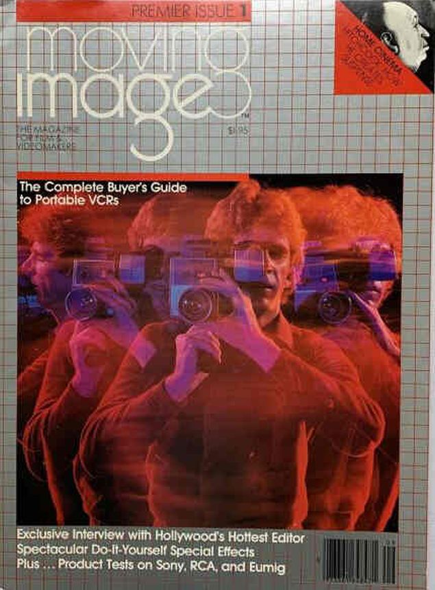 MOVING IMAGE (1980s) magazine side cover Issue 1  1981