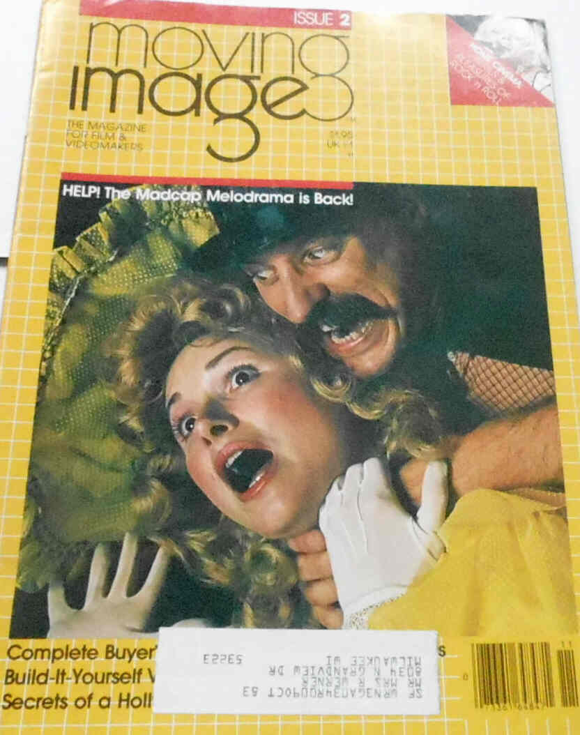 MOVING IMAGE (1980s) magazine side cover Issue 2  1981