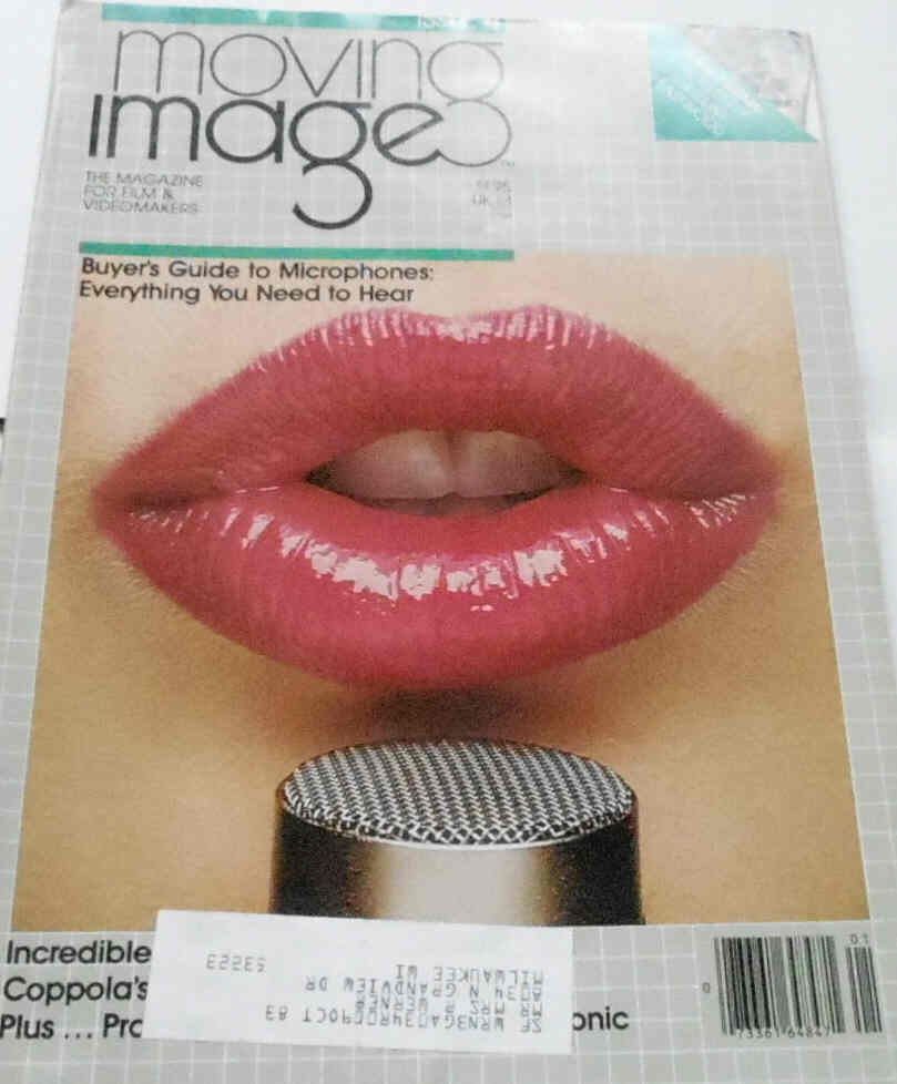 MOVING IMAGE (1980s) magazine side cover Issue 4  1982