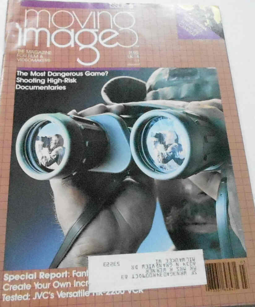 MOVING IMAGE (1980s) magazine side cover Issue 5  1982