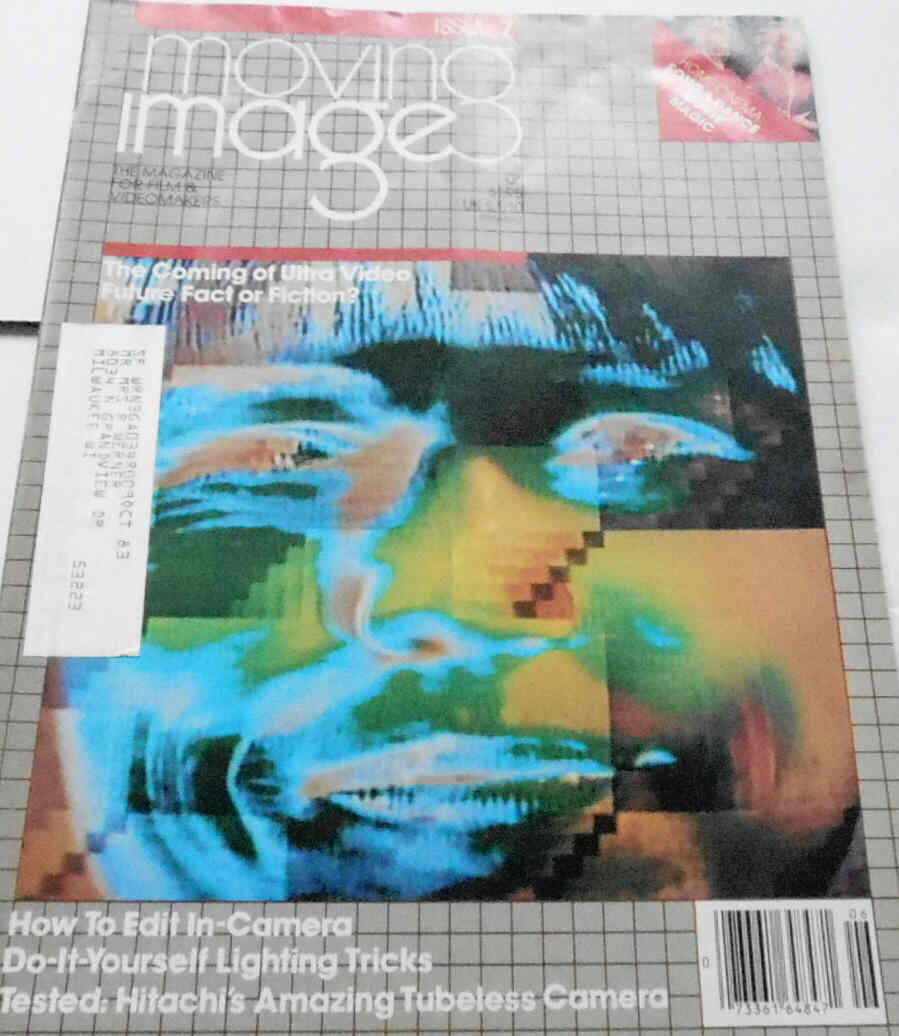 MOVING IMAGE (1980s) magazine side cover Issue 7  1982