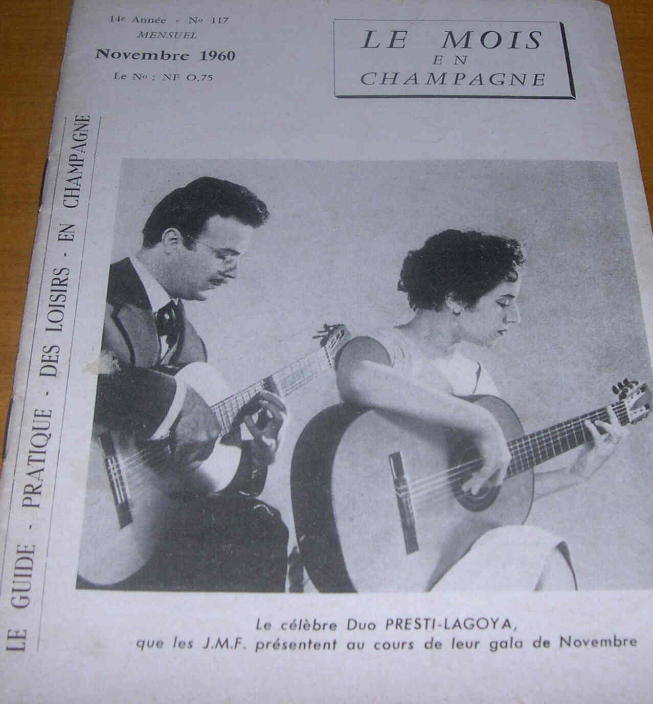 MOIS EN CHAMPAGNE | LE magazine side cover Issue 117 November 1960