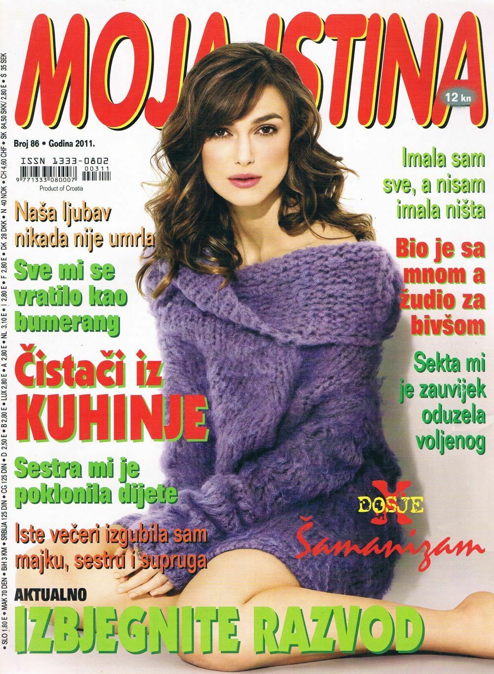 MOJA ISTINA magazine side cover Issue 86   2011