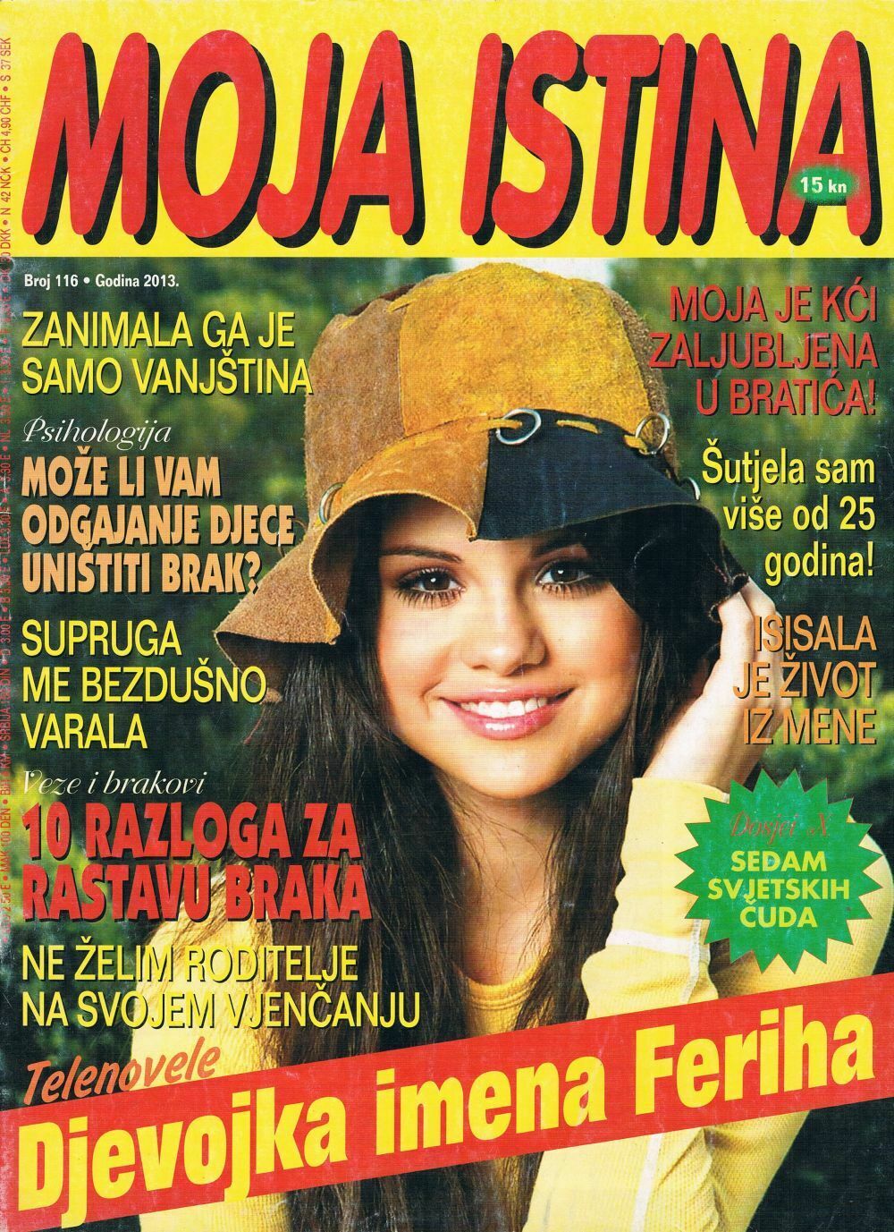 MOJA ISTINA magazine side cover Issue 116   2013