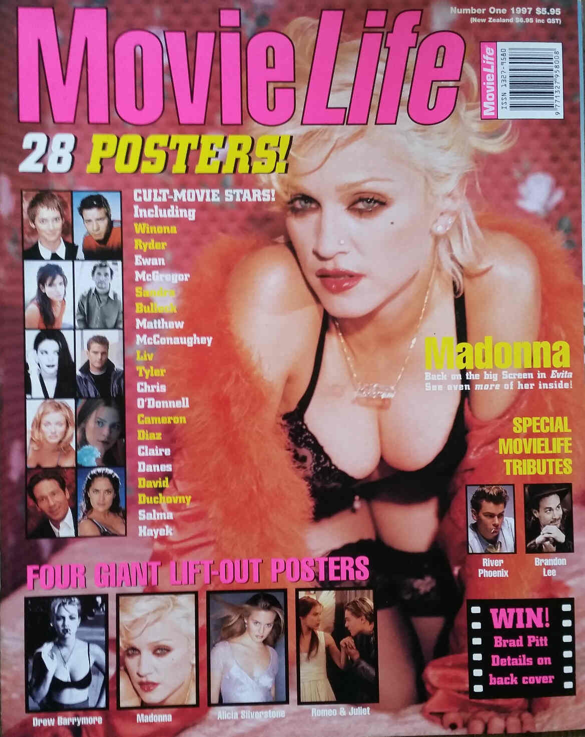 MOVIE LIFE (Au 1997 Specials) magazine side cover Issue 1  1997